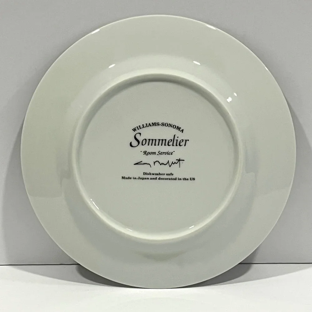 Williams-Sonoma Sommelier Room Service Salad Plate Buffet Waiter  Bistro